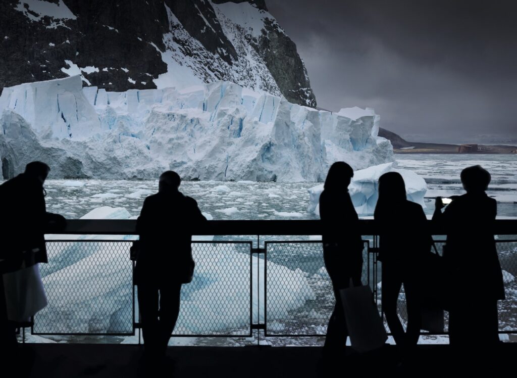 Antarktis im Panometer Leipzig / In vier Wochen eröffnet das neue Naturpanorama von Yadegar Asisi