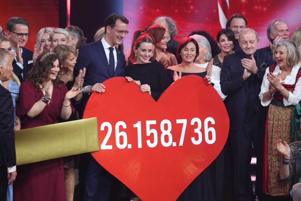 26.158.736 Euro Spendensumme bei "Ein Herz für Kinder"