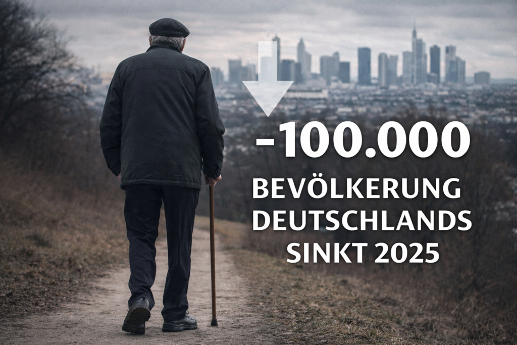 Bevölkerung Deutschlands sinkt 2025 um 100.000