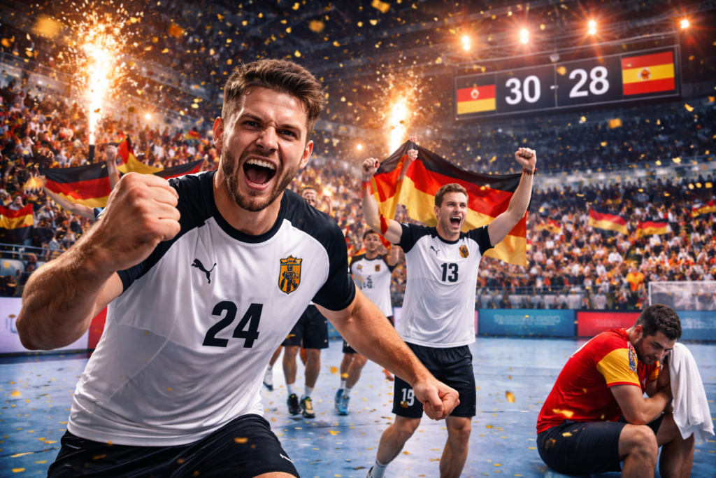 Deutschland gewinnt bei Handball EM 2026 gegen Spanien