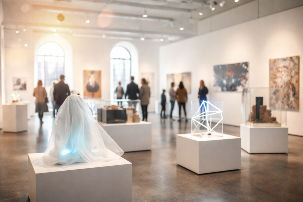 Moderne Kunst im Raumlicht