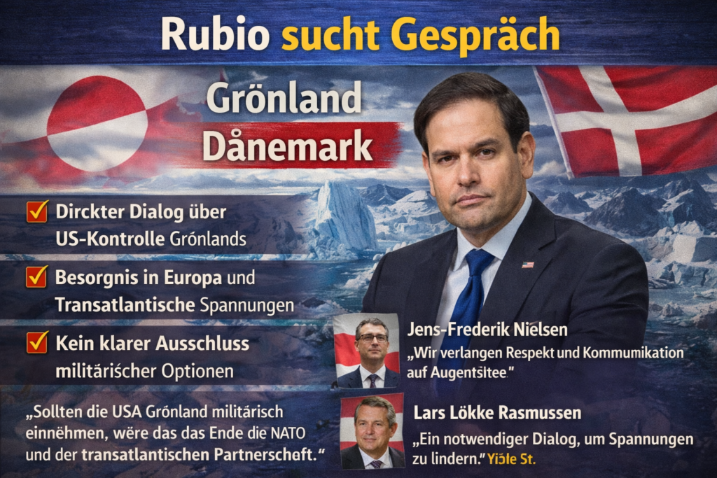 Rubio sucht Gespräch über Grönland