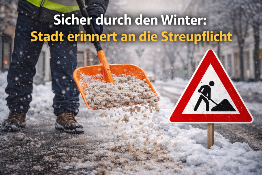 Stadt erinnert an die Streupflicht