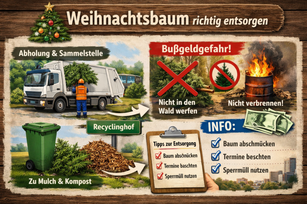 Weihnachtsbaumentsorgung Tipps Regeln