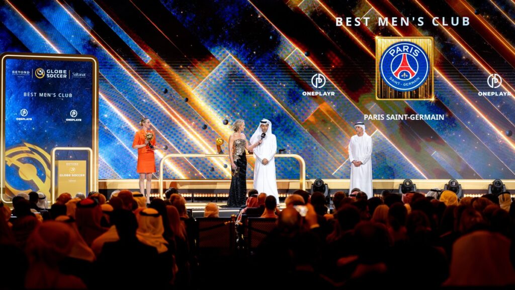 Wie ein Tech Start up aus Heilbronn plötzlich auf der größten Fußballbühne der Welt steht OnePlayr bei den Globe Soccer Awards in Dubai