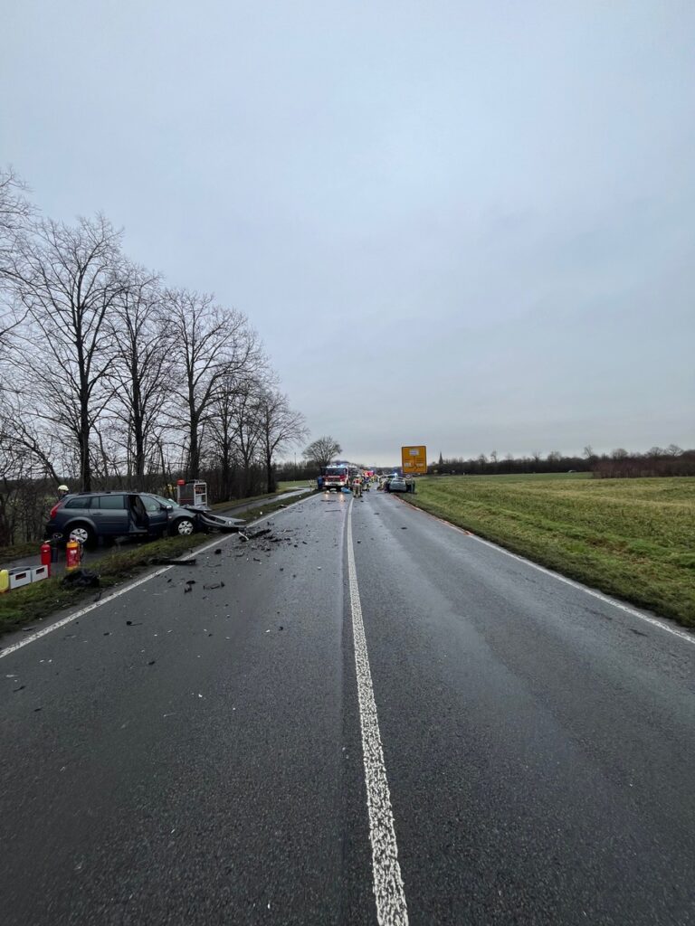 Unfallstelle Olfen