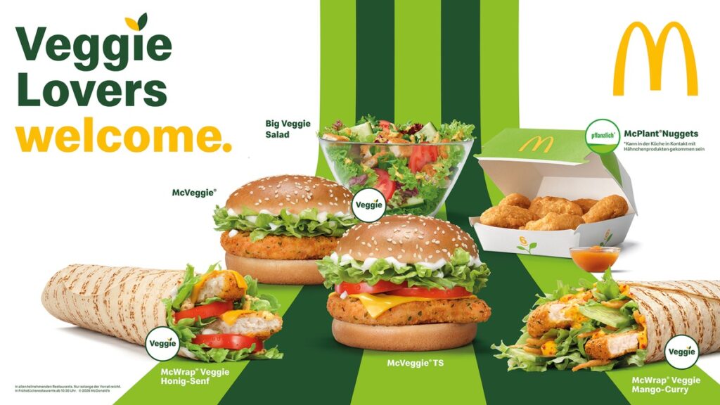 Veggie Lovers welcome: McDonald's Deutschland startet mit neuer vegetarischer Plattform in das Jahr 2026!