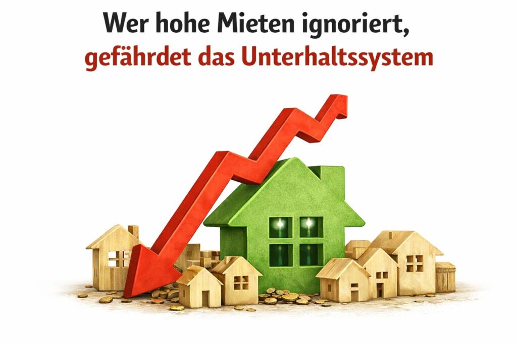Wohnungsnot verschärft Konflikt im Unterhaltsrecht ISUV fordert Anpassung der Düsseldorfer Tabelle/ Neue Studie zeigt: Bezahlbarer Wohnraum fehlt dauerhaft Entspannung nicht in Sicht