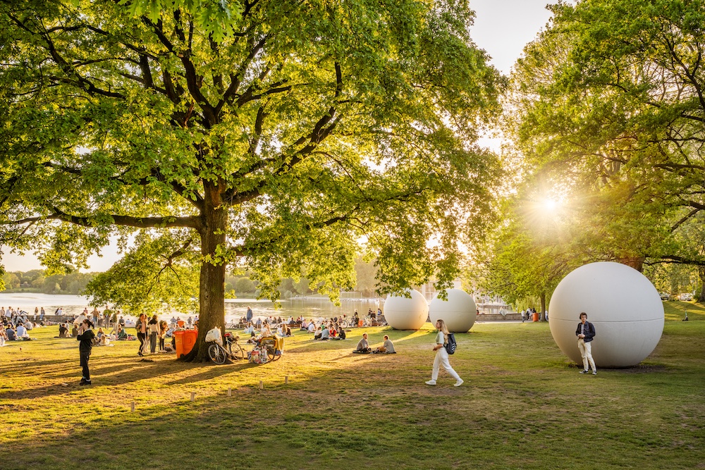 Aasee Münster im Frühling