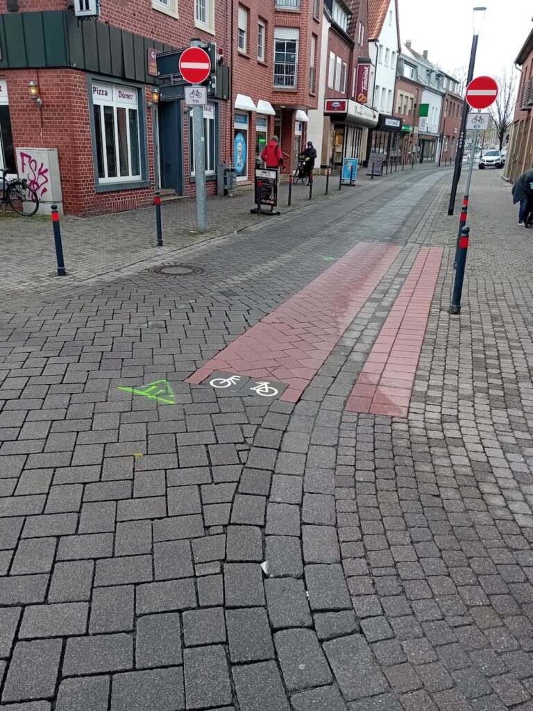 Kupferstraße Pflasterschaden (c) Stadt Coesfeld