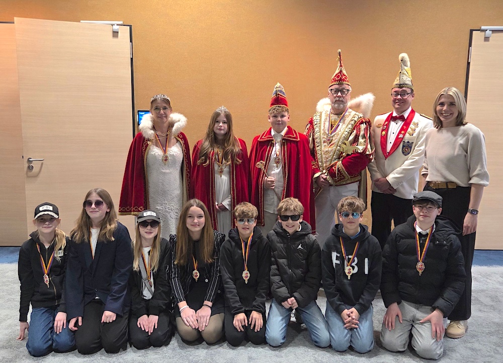 PM Kinderprinzenpaar Emma und Ben im Rathaus empfangen