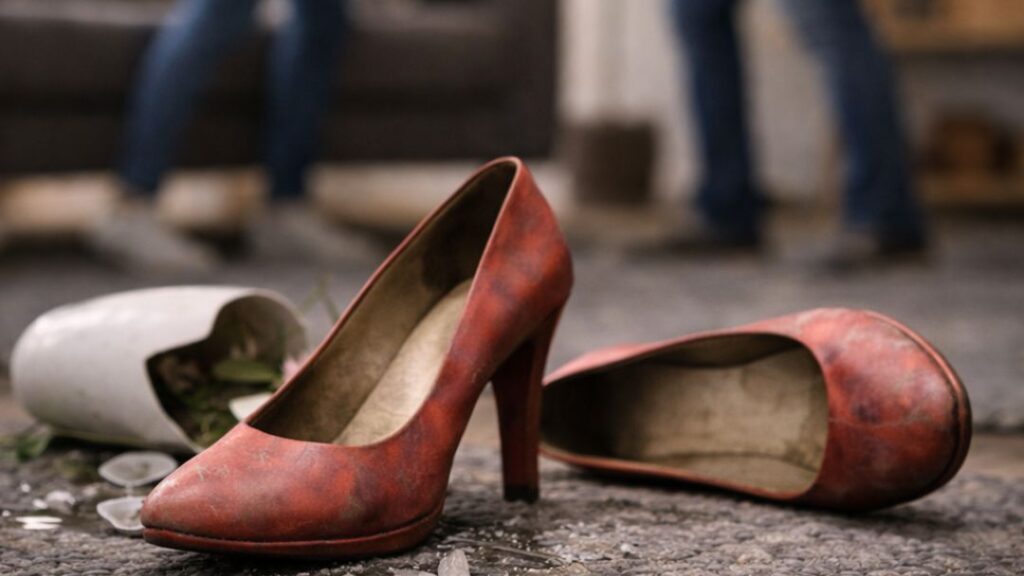 Rote Schuhe KI generiert