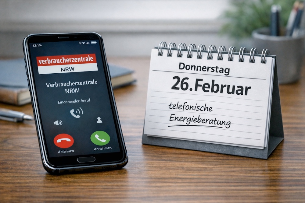 Telefon Energieberatung Februar KI generiert