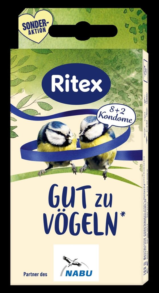 Gut zu Vögeln: Kondomhersteller Ritex engagiert sich mit neuer Aktionspackung für den NABU Vogelschutz
