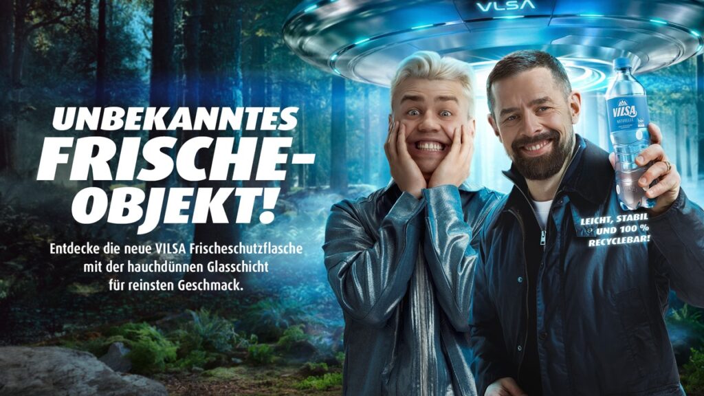 Unbekanntes Frischeobjekt: VILSA startet nationale Kampagne zur Frischeschutz Technologie mit Klaas Heufer Umlauf und Papaplatte
