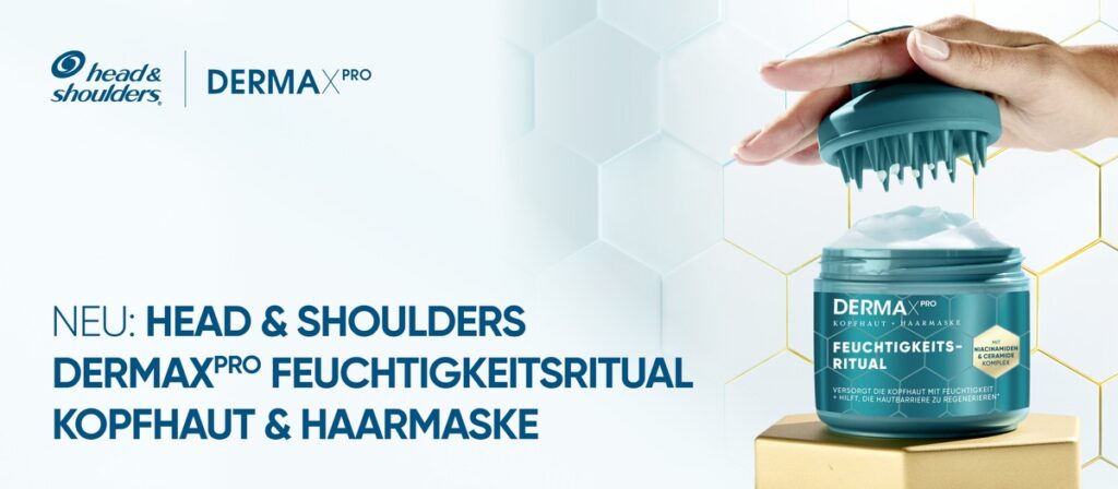 Eine gesunde Kopfhaut ist die Basis für schönes Haar Jetzt bekommt sie ein eigenes Ritual / Neu: Head & Shoulders DERMAXPRO Feuchtigkeitsritual Kopfhaut und Haarmaske