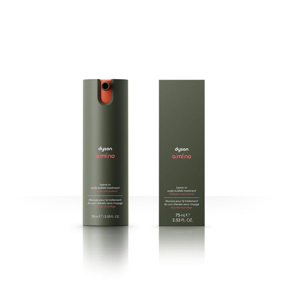 Dysons erstes Pflegeprodukt speziell für die Kopfhaut: Dyson Amino / Klinisch nachgewiesen: 63 % weniger Haarausfall, 62 % weniger fettige Kopfhaut, 88 %[1] weniger sichtbare Schuppen