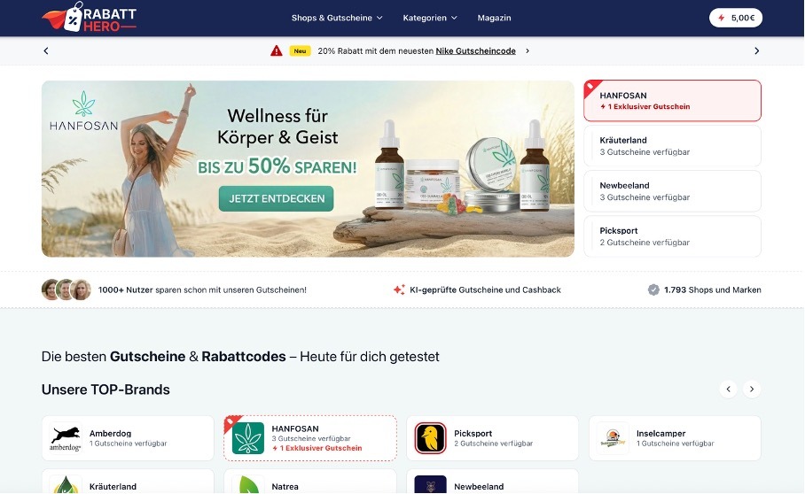 Schluss mit Frust beim Online Shopping: RabattHero setzt neue Maßstäbe durch KI gestützte Gutscheinprüfung Cashback Erweiterung angekündigt