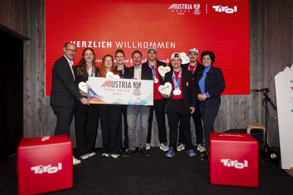 Austria Tirol House: Tirol Abend zwischen US Star Rapper, Rodel Olympiamedaillen und Golfabschlag nach Kitzbühel