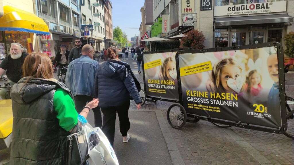 Werbefahrräder von DYBILL: Wie Shoppingcenter ihr Marketing und ihre Aktionstage aufs nächste Level heben