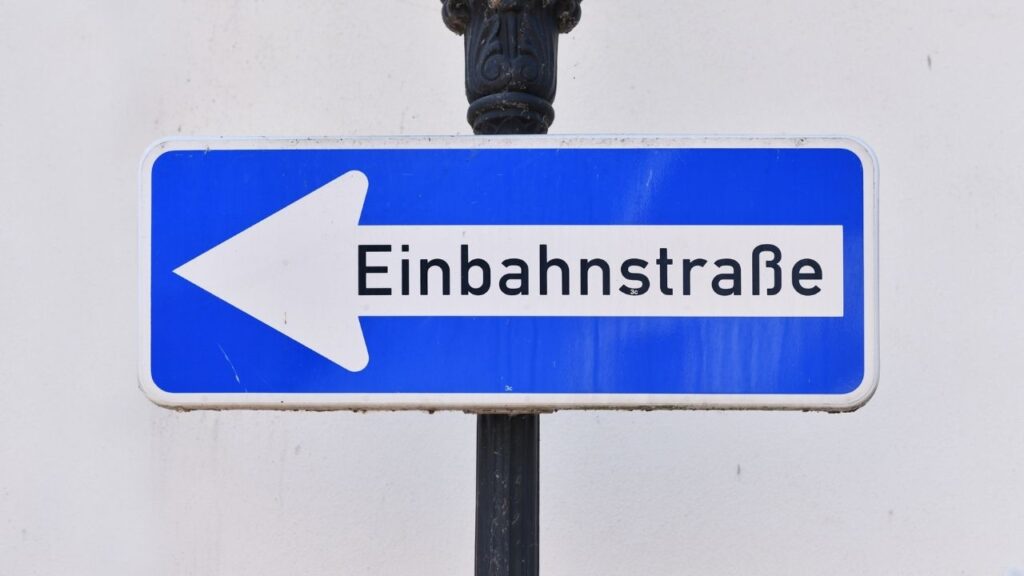 Einbahnstraße