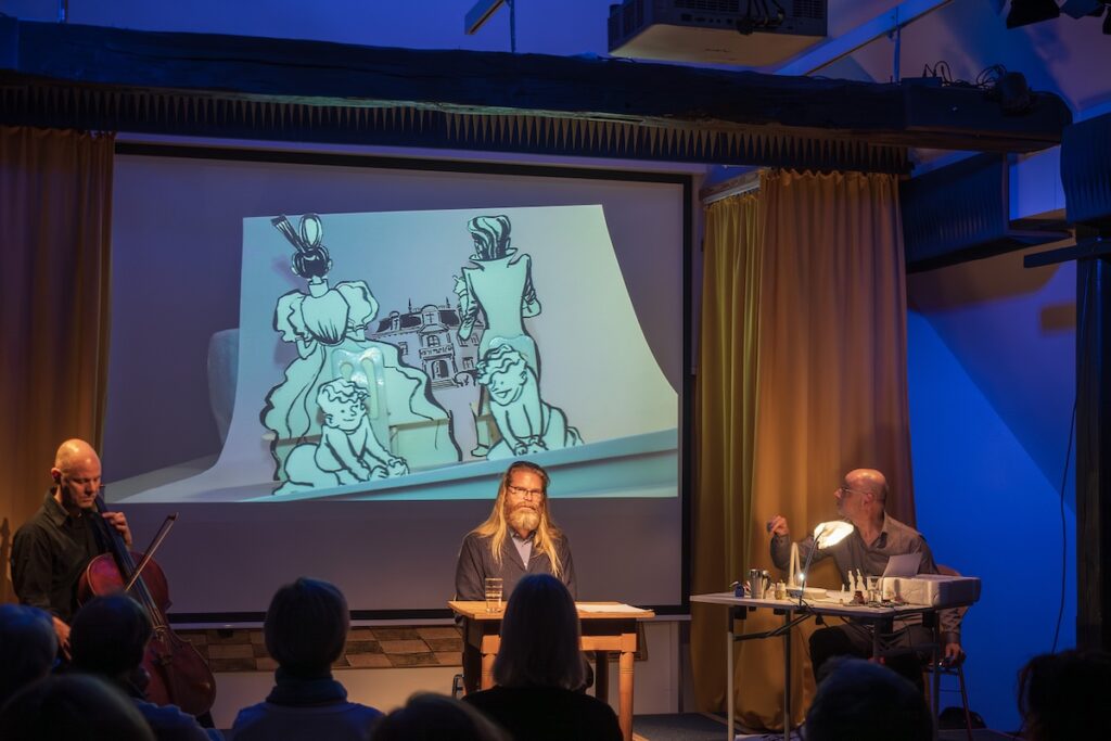 PM E.T.A. Hoffmanns Der Sandmann als multimediales Literaturkonzert im Gut Altenkamp