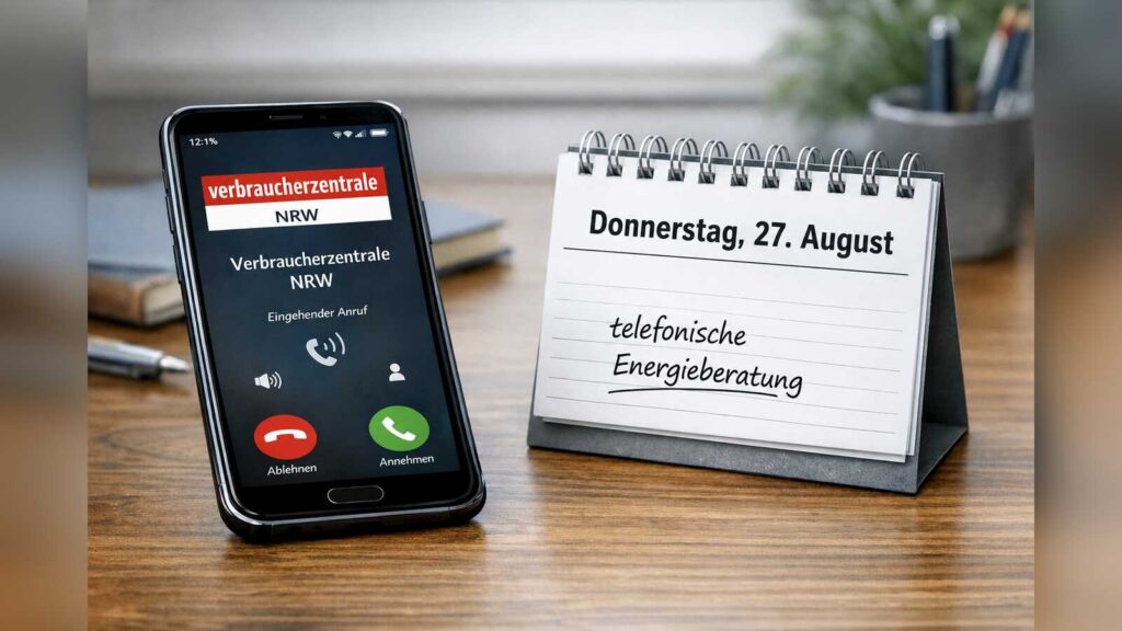 Symbolbild zur telefonischen Energieberatung der Verbraucherzentrale NRW