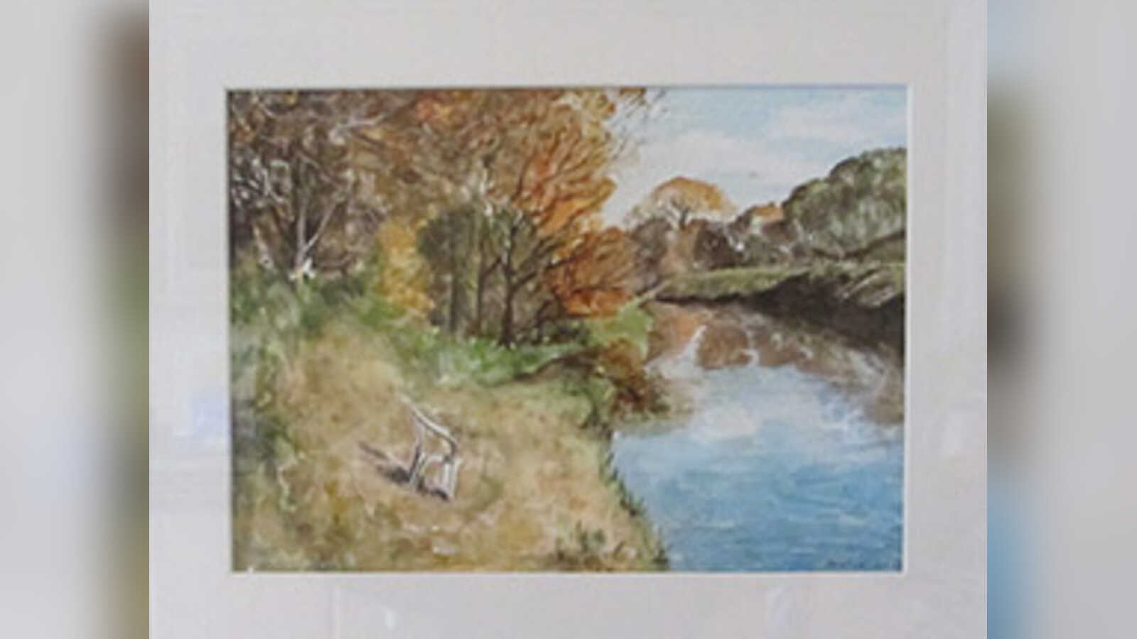Aquarellgemälde von Marina Lüpken, Dozentin des Aquarellworkshops der VHS Meppen