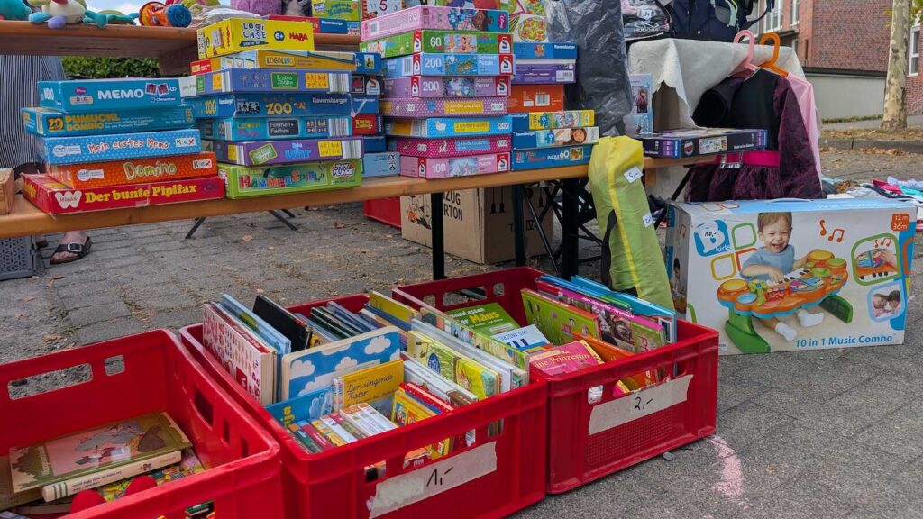 Kinderflohmarkt der Stadt Dülmen auf dem Bendix-Gelände