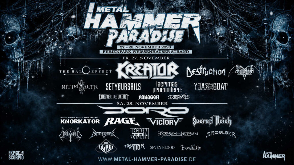 METAL HAMMER Paradise 2026 am Weissenhaeuser Strand - Ankuendigung weiterer Acts