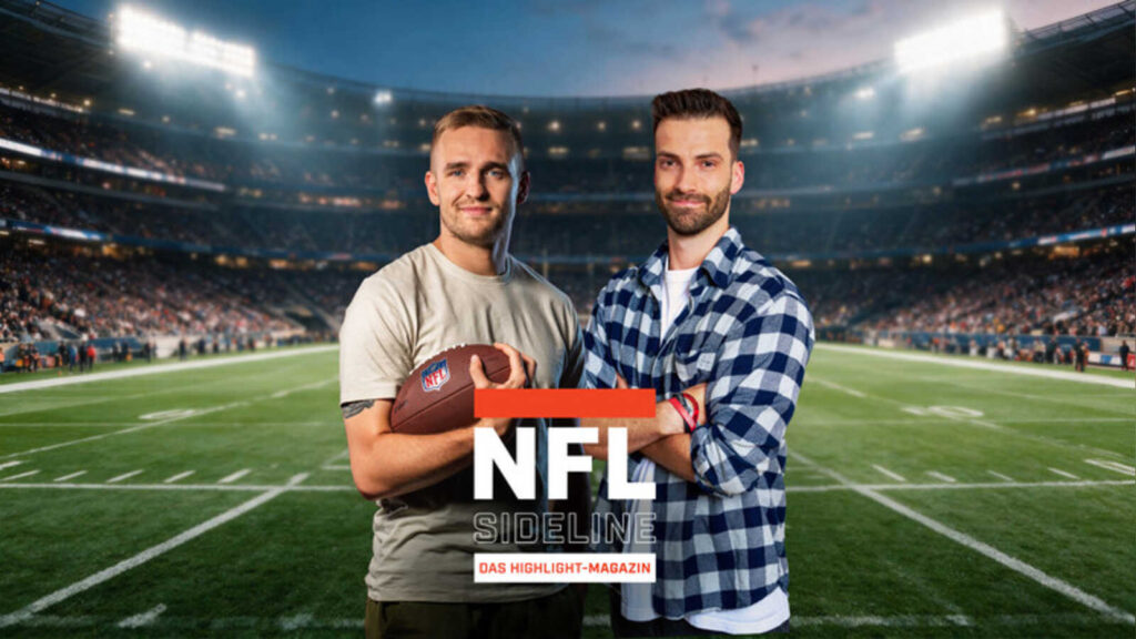 Ankündigungsmotiv zum YouTube-Format NFL Sideline von RTL Sport