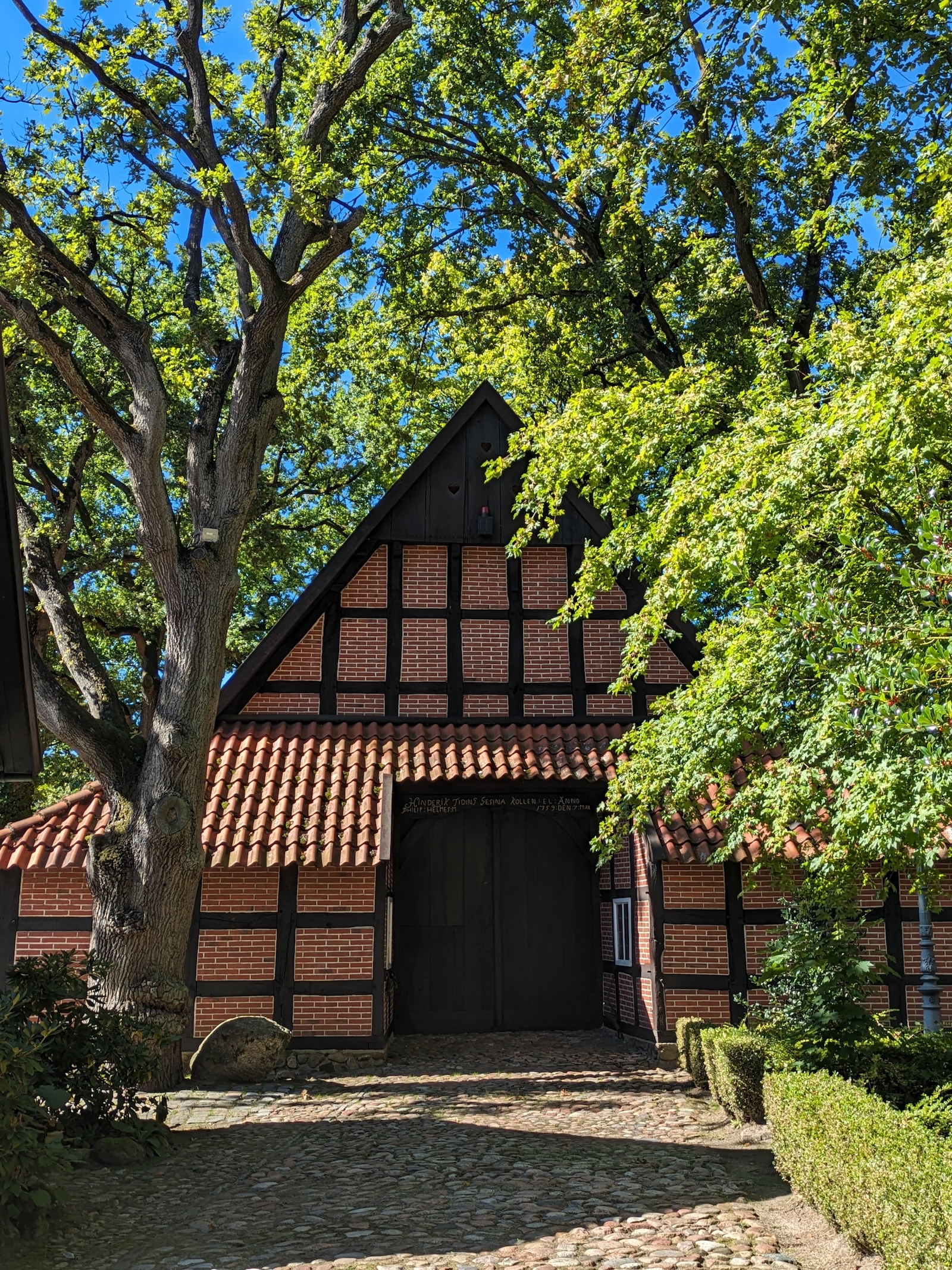 Fachwerkhaus mit Torbogen im Freilichtmuseum Haselünne
