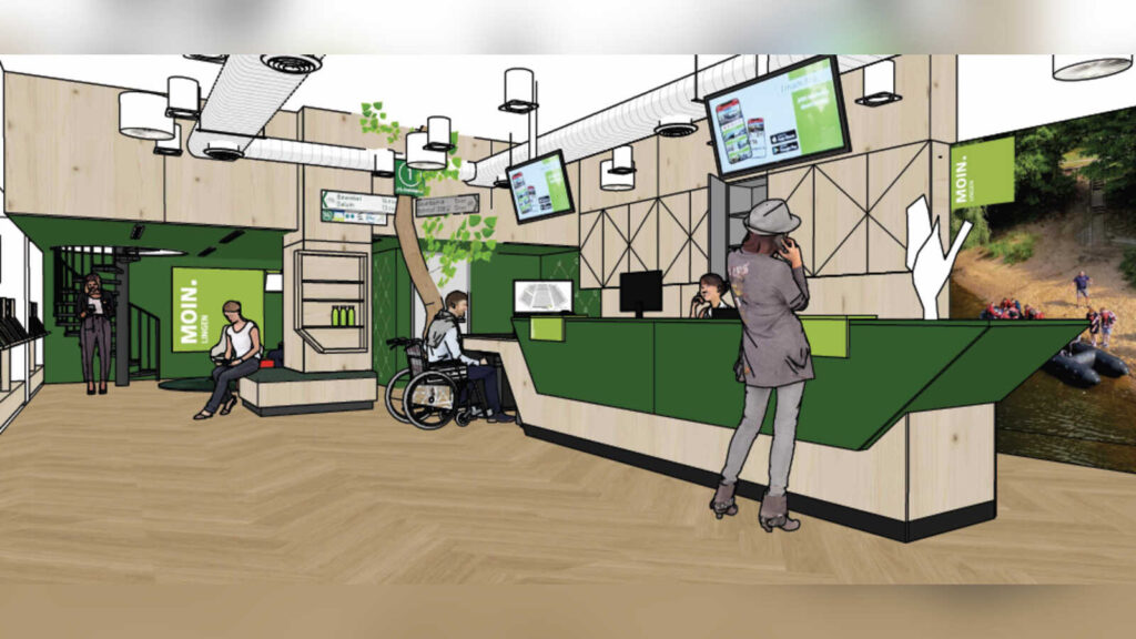 Visualisierung der geplanten neuen Tourist Information am Lingener Marktplatz