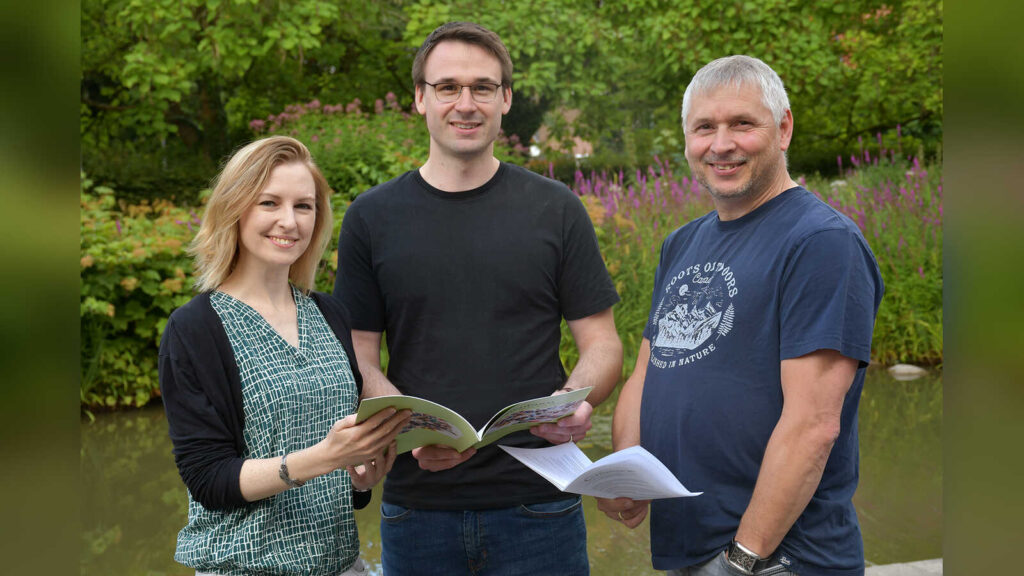 Vanessa Witt, Dominik Drewes und Martin Leistner vom Klimaschutzteam der Stadt Cloppenburg