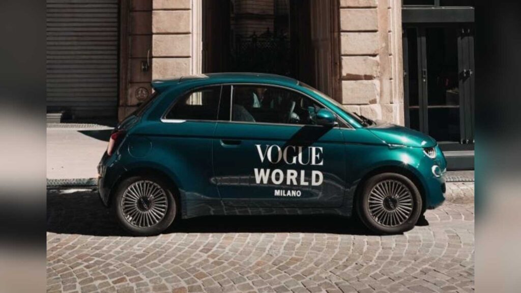 Fiat 500 bei der Vogue World: Milano 2026 in der Galleria Vittorio Emanuele II