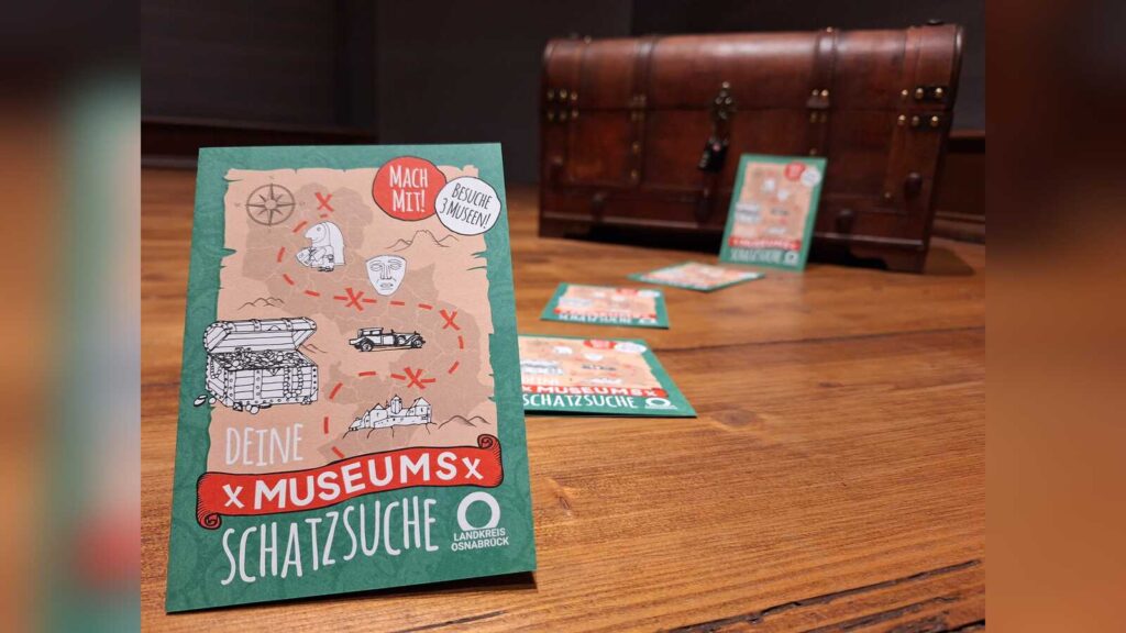 Rallye Deine Museumsschatzsuche des Landkreises Osnabrück für Kinder und Jugendliche in einem Museum