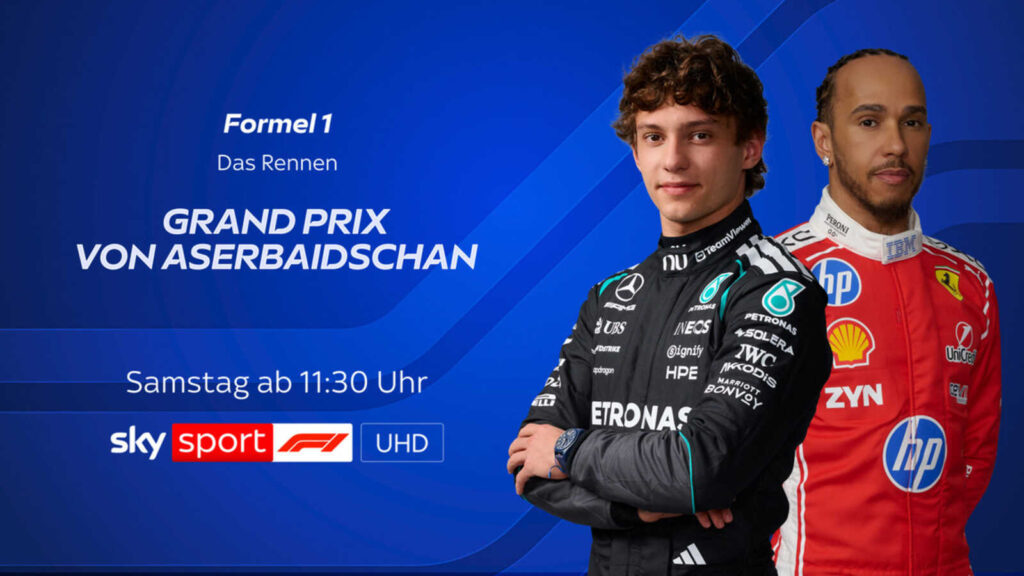 Motiv von Sky Sport zum Formel-1-Rennen in Baku
