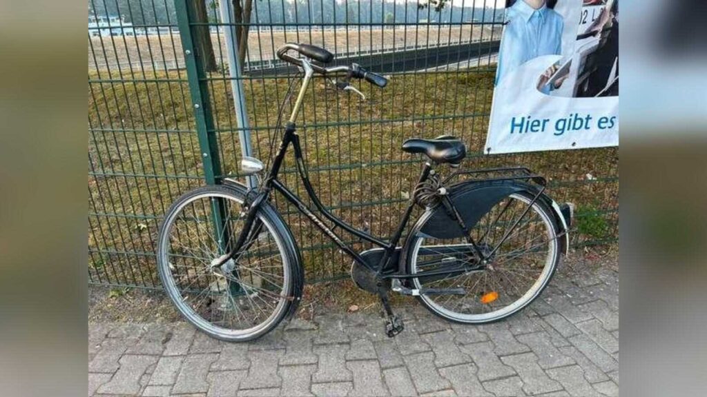 Weißes Damenrad der Marke Gazelle, das von der Polizei Meppen sichergestellt wurde