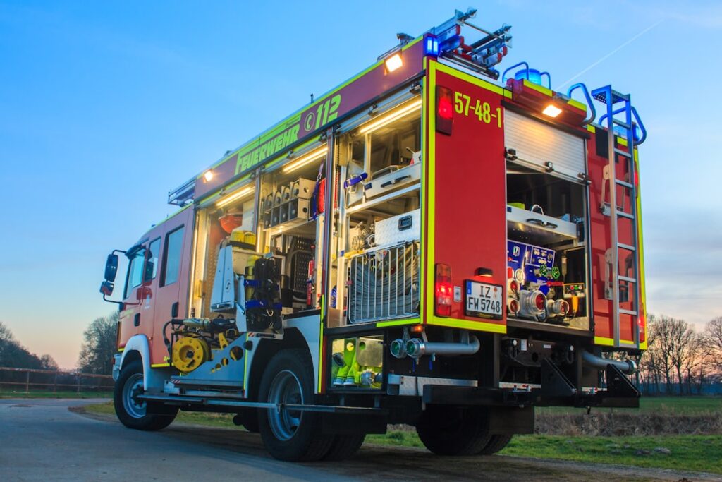 Symbolbild Feuerwehrfahrzeug für den Verpflegungszug