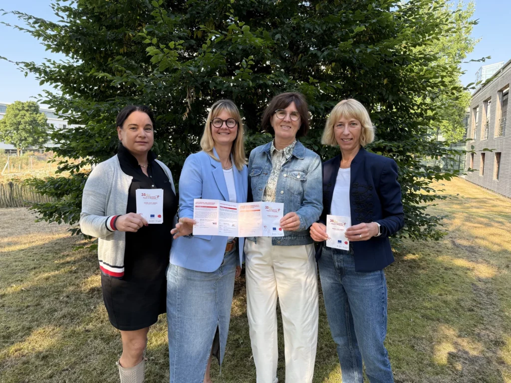 Nadine Bornemann, Nancy Menke, Anette Schlarmann und Leiterin Renate Hitz von der Koordinierungsstelle Frauen und Wirtschaft