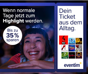 Werbemotiv zur Musicalsaison mit der STAGE-Entertainment-Rabattaktion