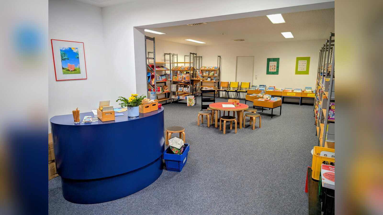 Neue Räumlichkeiten der Bücherei-Zweigstelle Klausheide im Dorfgemeinschaftshaus