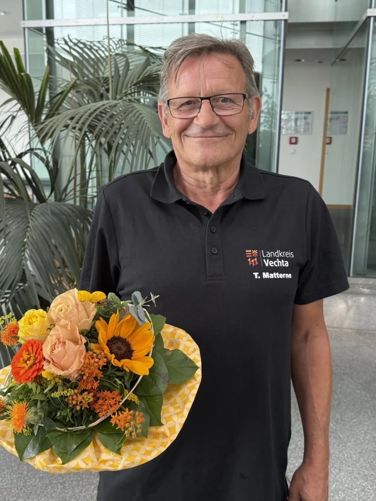 Porträt von Thomas Matterne anlässlich seiner Verabschiedung als Hausmeister am Gymnasium Antonianum