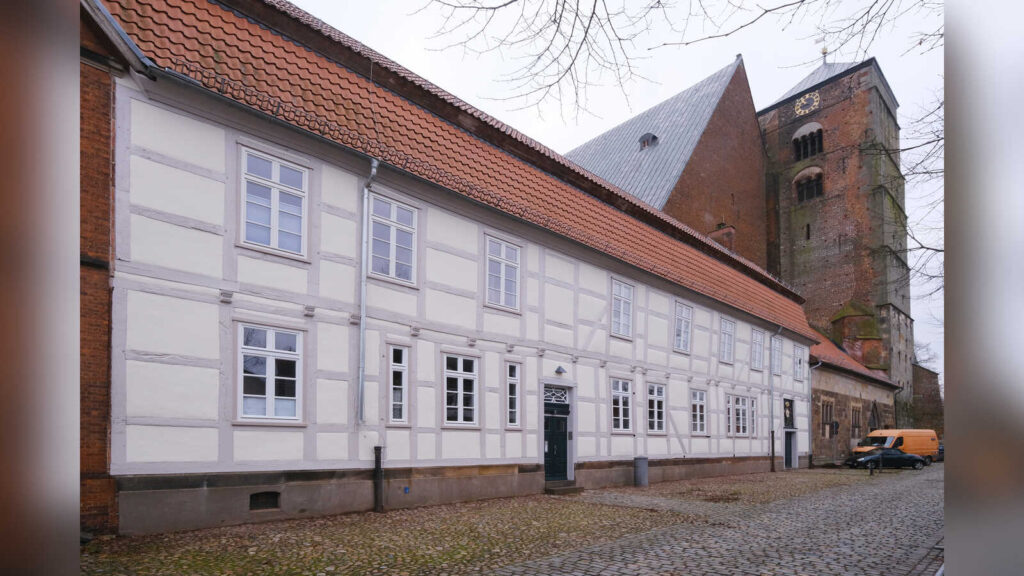 Fachwerkbau in der Domstraße 1 am Verdener Dom