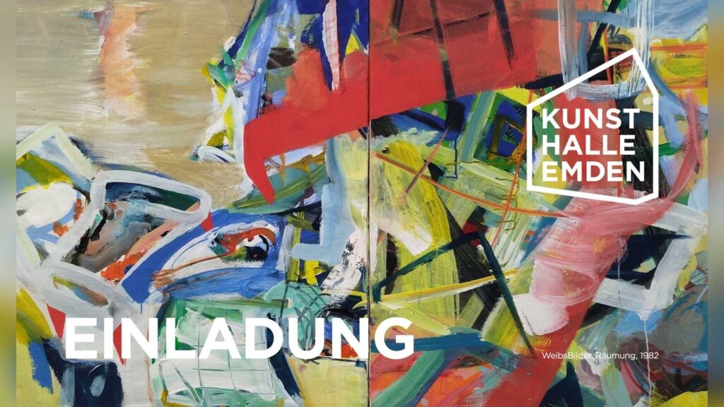 Einladungsplakat der Kunsthalle Emden zur Ausstellung REBELLINNEN und zum 40-jährigen Jubiläum