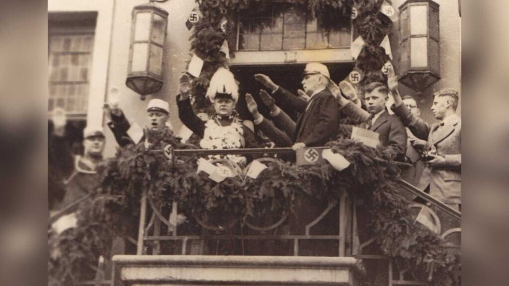 Historische Aufnahme vom Kivelingsfest in Lingen im Jahr 1937