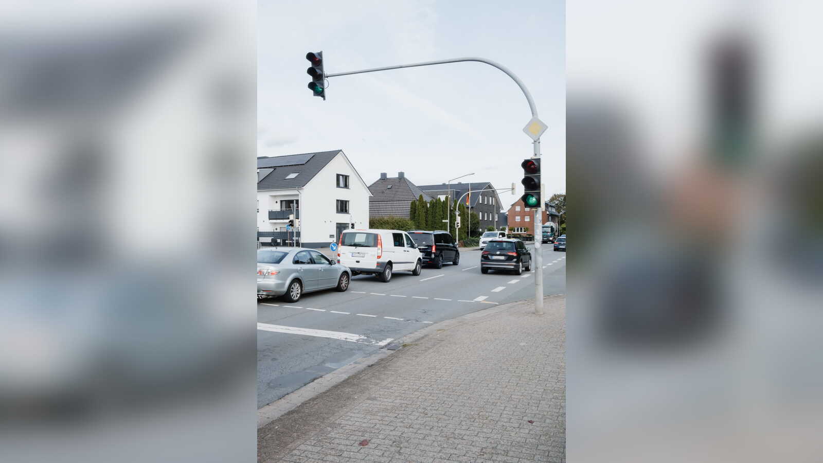 Ampelanlage an der Dinklager Straße in Lohne, die erneuert wird