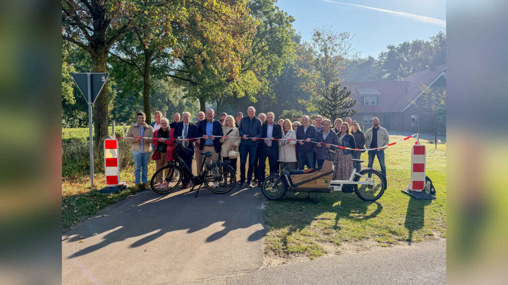 Eröffnung des neuen Radwegs entlang der Kreisstraße 19 am Coevorden-Piccardie-Kanal
