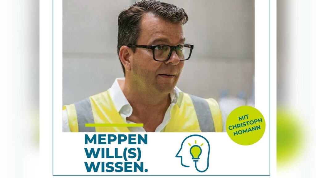 Ankündigungsbild der Reihe Meppen will(s) wissen zum Thema Batterierecycling