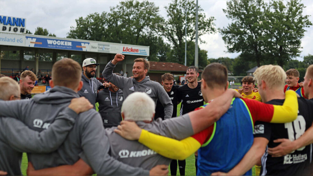 Spielszene des SC Spelle-Venhaus im Getränke Hoffmann Stadion